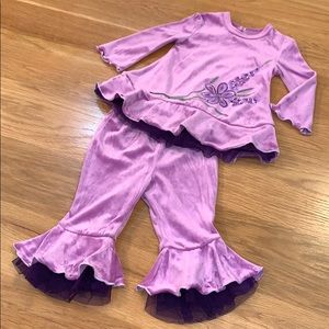 BALU~Size 12-18 m~Velvet Violet Shirt Pants ~SET